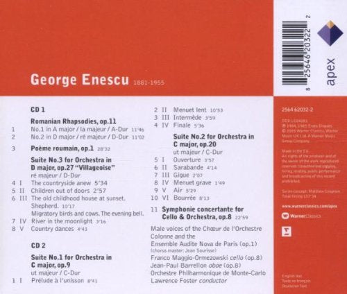 Enescu: Orchestral Works (2CDs)