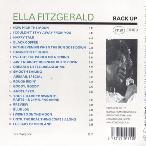 Ella Fitzgerald - You'll have to swing it