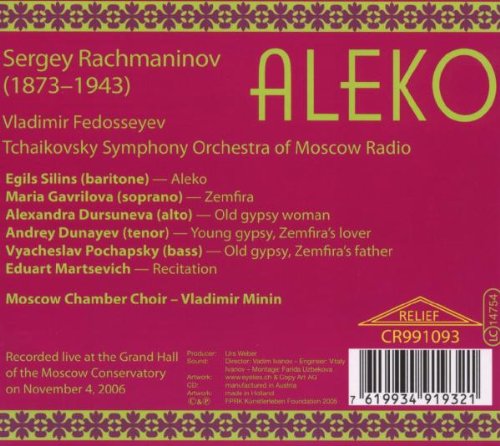 Rachmaninov: ALEKO