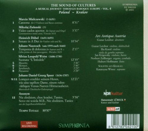 A Musical Journey Through Baroque Europe, vol. 4: Poland, Cracow+K137