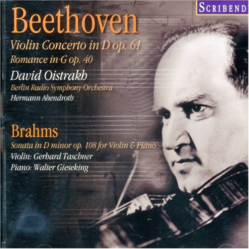 Beethoven: Violin Concerto. Brahms: Sonata in D Minor Op.108  for Violin & Piano