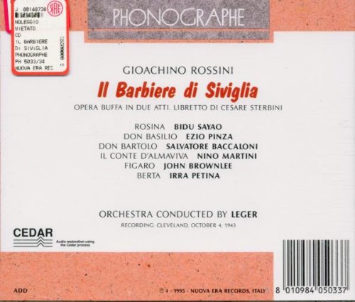 Rossini - IL BARBIERE DI SIVIGLIA