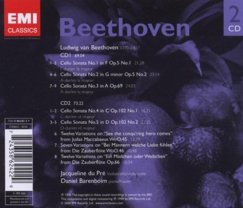 Beethoven: Cello Sonatas & Variations (2CDs)