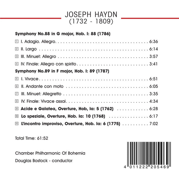 Haydn: Symphonies Nos.88 & 89