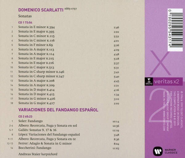 D. Scarlatti: Sonatas & Variaciones del Fandango espanol by Soler, Albero, Ferrer, Boccherini & others (2CDs)