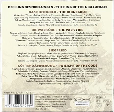 Wagner: DER RING DES NIBELUNGEN/  Günther Neuhold, Badische Staatskapelle - 1993-95