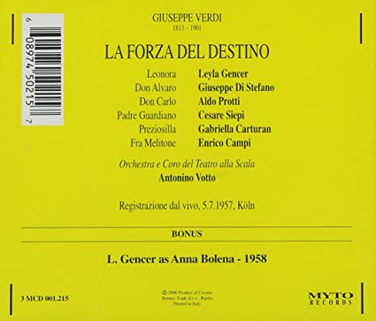 Verdi: LA FORZA DEL DESTINO