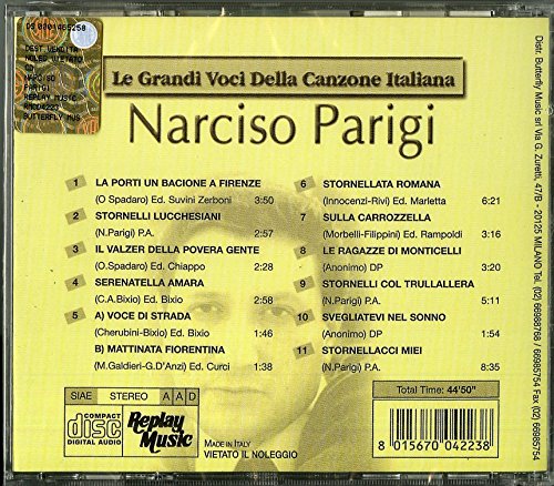 Le Grandi Voci della Canzone Italiana: Narciso Parigi