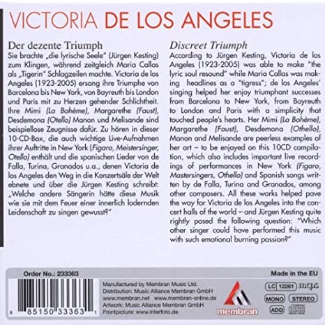 Victoria de los Angeles - The Discreet Triumph