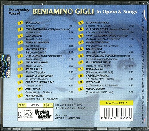 Beniamino Gigli: In opera & songs