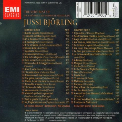 Very Best Of Jussi Björling (2CDs)