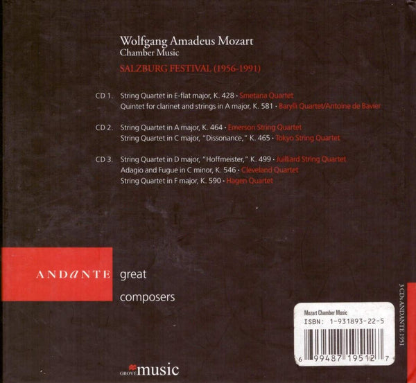 Mozart: Chamber Music - Salzburg 1956-1991