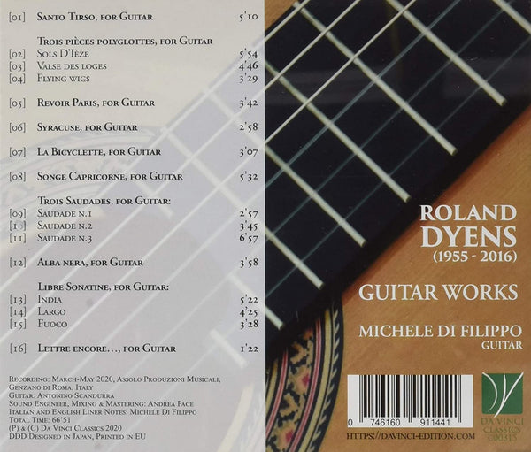 Roland Dyens (1955-2016): Guitar Music