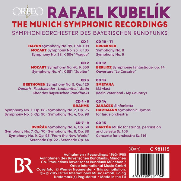 Rafael Kubelik - The Munich Symphonic Recordings (15 CD set)