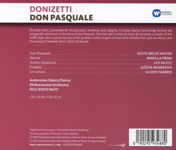 Donizetti: DON PASQUALE