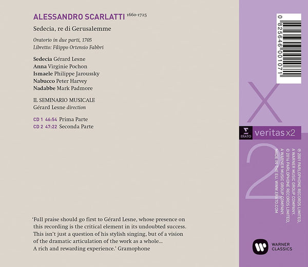 A. Scarlatti: SEDECIA,  RE DI GERUSALEMME (2CDs)