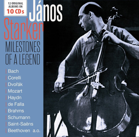 Janos Starker: Milestones of a Legend - Works by Bach, Corelli, Kodaly, Popper, Chopin, Debussy, Schubert, Beethoven, Saint-Saens, Haydn, Boccherini, Faure, Dvorak, Granados, & more.