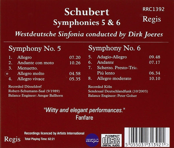 Schubert: Symphonies No.5 & 6