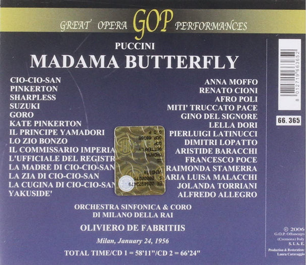 Puccini: MADAMA BUTTERFLY