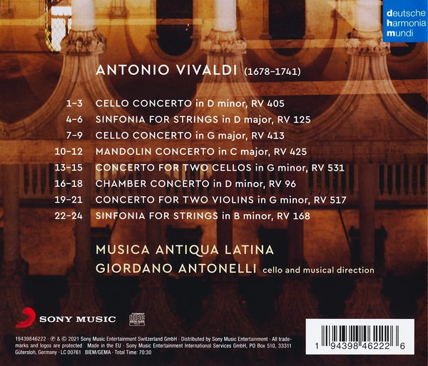 Vivaldi: Concertos for Cello, for Mandolin, for Two Violins.