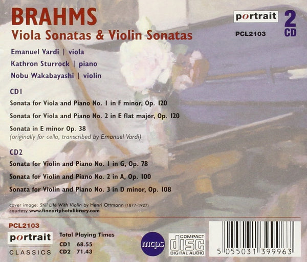 Brahms: Viola & Violin Sonatas