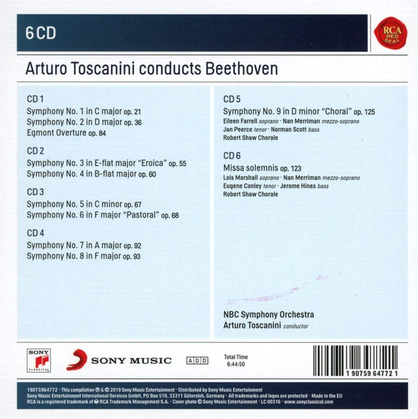 Arturo Toscanini conducts Beethoven