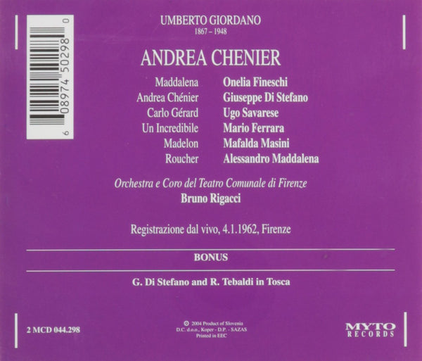 Giordano: ANDREA CHÉNIER