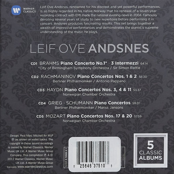 Leif Ove Andsnes - 5 Classic Albums (5CDs)