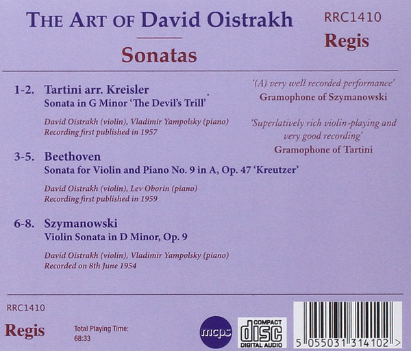 Tartini, Beethoven & Szymanowski Violin Sonatas