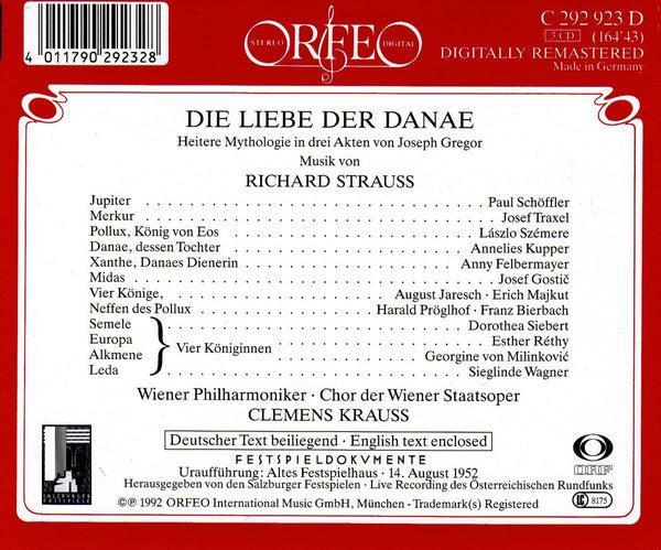 R. Strauss: DIE LIEBE DER DANAE