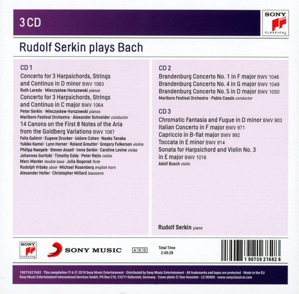 Rudolf Serkin plays Bach