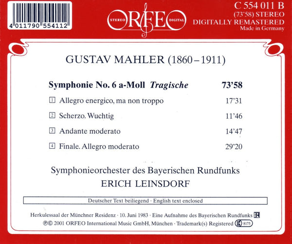 Mahler: Symphonie No. 6