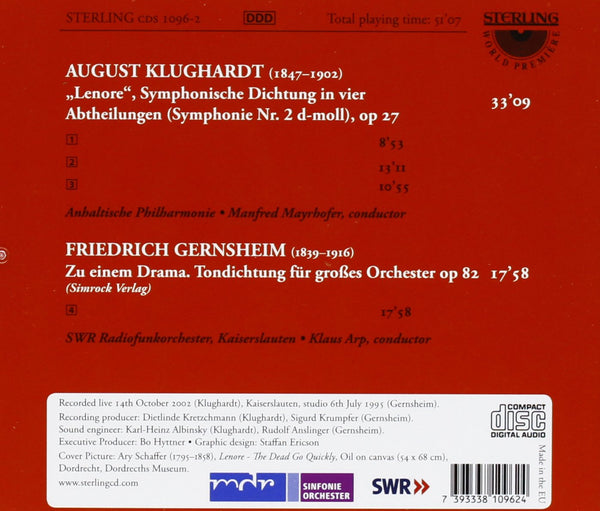 August Klughardt (1847-1902): "Lenore" Symphonic Poem, op.27/  Friedrich Gernsheim (1839-1916): Zu Einem Drama