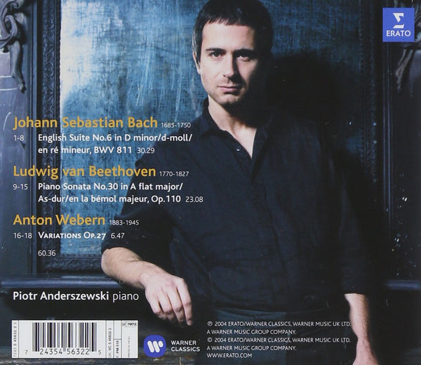 Bach: English Suite BWV 811/Beethoven: Piano Sonata Op. 110/Webern: Variations Op. 27