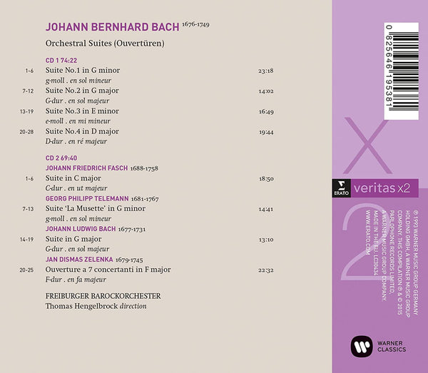 Bach, Telemann, Fasch, Zelenka: Orchestral Suites (2CDs)