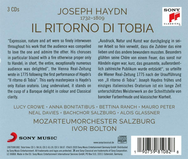 Haydn: IL RITORNO DI TOBIA