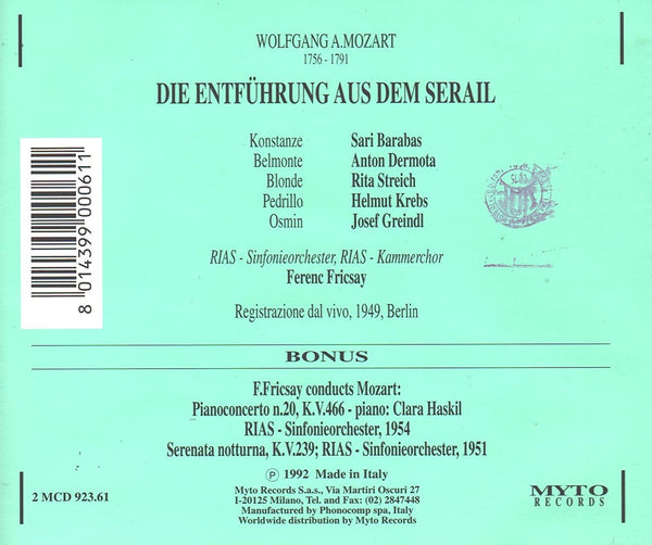 Mozart: DIE ENTFÜHRUNG AUS DEM SERAIL