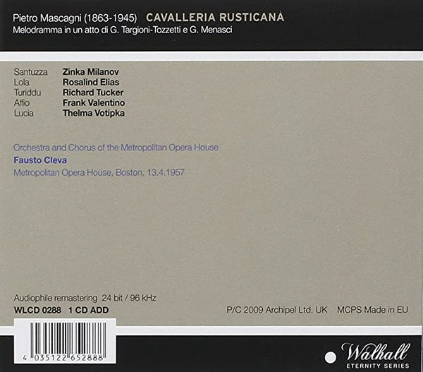 Mascagni: CAVALLERIA RUSTICANA