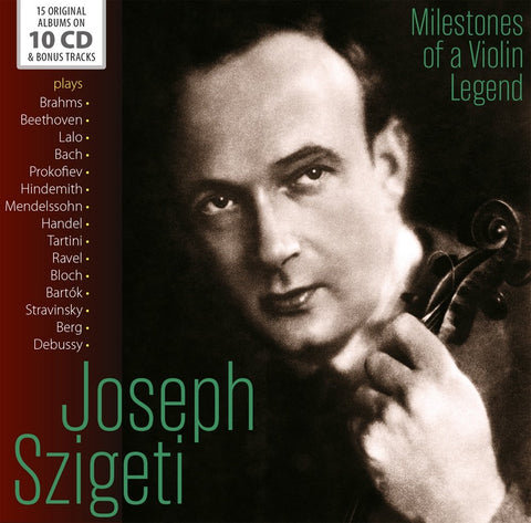 Joseph Szigeti - Features works by J.S. Bach, Beethoevn, Vivaldi, Mozart, Brahms, & Max Bruch.