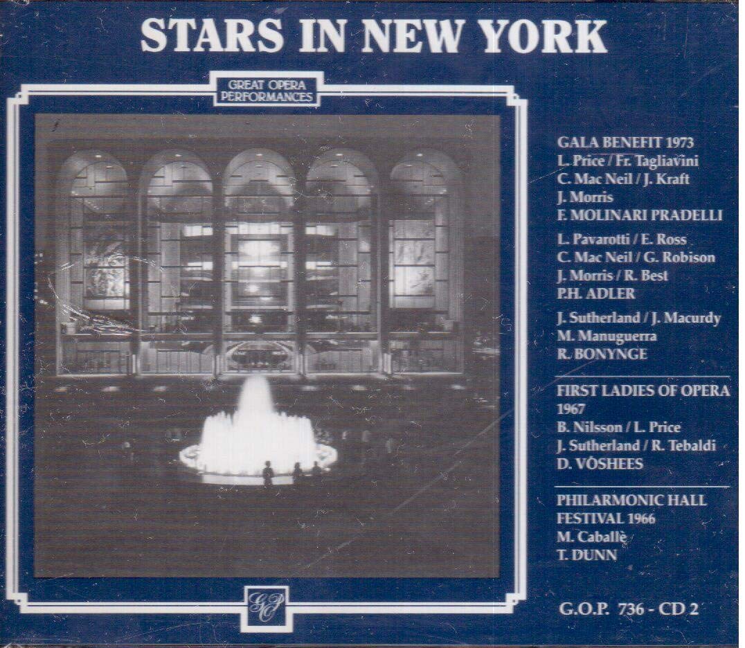 Stars in NY: MET Gala 1973, First Ladies of Opera 1967 & Philharmonic Hall 1966