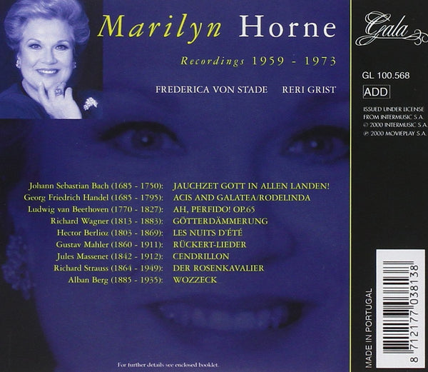 Marilyn Horne Recordings 1959-1973