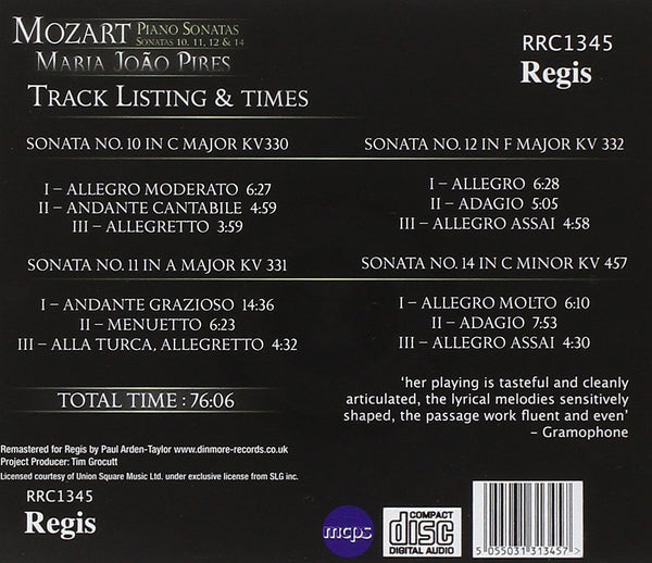 Mozart: Piano Sonatas 15-18