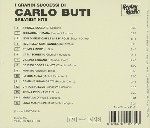 Carlo Buti - Greatest Hits