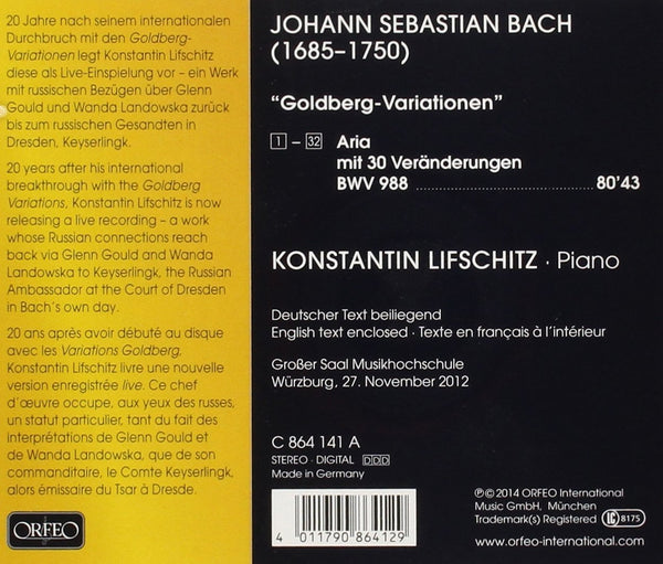 Bach: Goldberg Variations