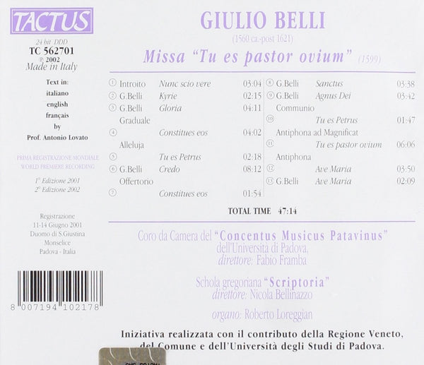 Missa "Tu Es Pastor Ovium"
