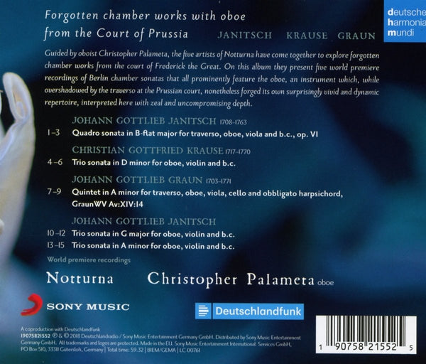 Forgotten Chamber Works with Oboe from The Court of Prussia