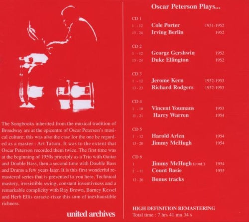 Oscar Peterson - The Complete Songbooks 1951-1955