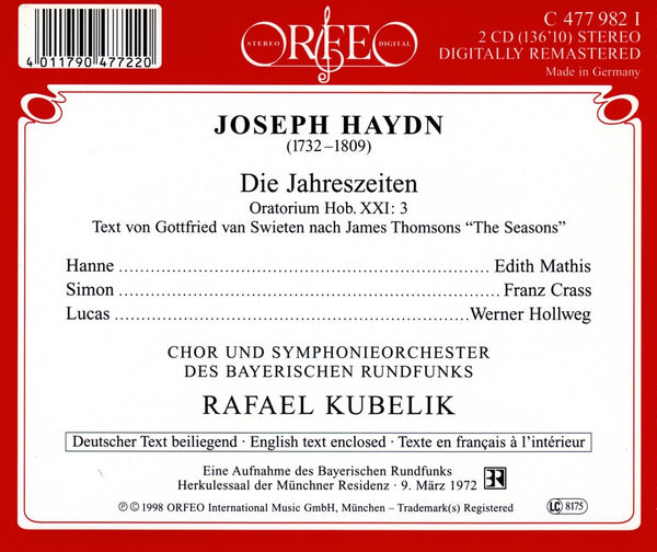 Haydn: DIE JAHRESZEITEN