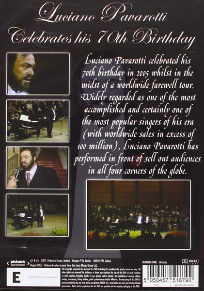 Luciano Pavarotti Celebrates His 70th Birthday