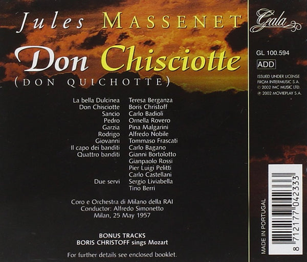 Massenet: DON QUICHOTE